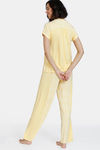 Zivame Batik Bae Knit Pyjama Set - Minion Yellow — thumbnail 3